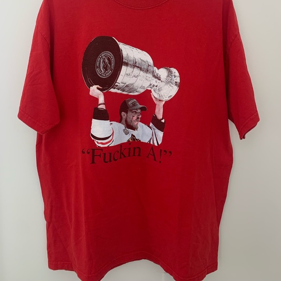Oversized Large Jonathan Toews “F*cking A!” Tee - Picture 2 of 2
